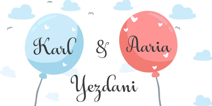 Karl and Aaria - Personalized Gift Card Design